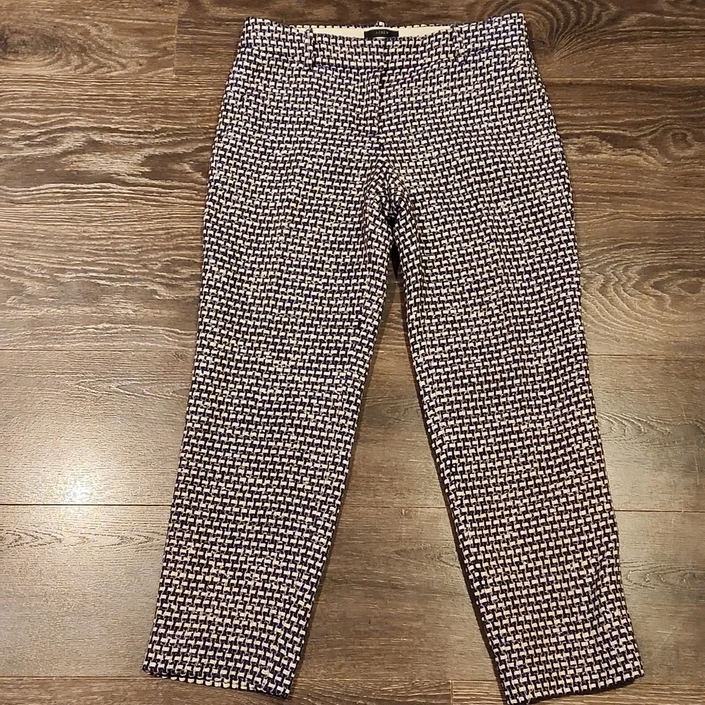 ❤️ J CREW WOVEN TWEED CAFE CAPRI SLIM CROP PANTS / TROUSERS, 0 (25)